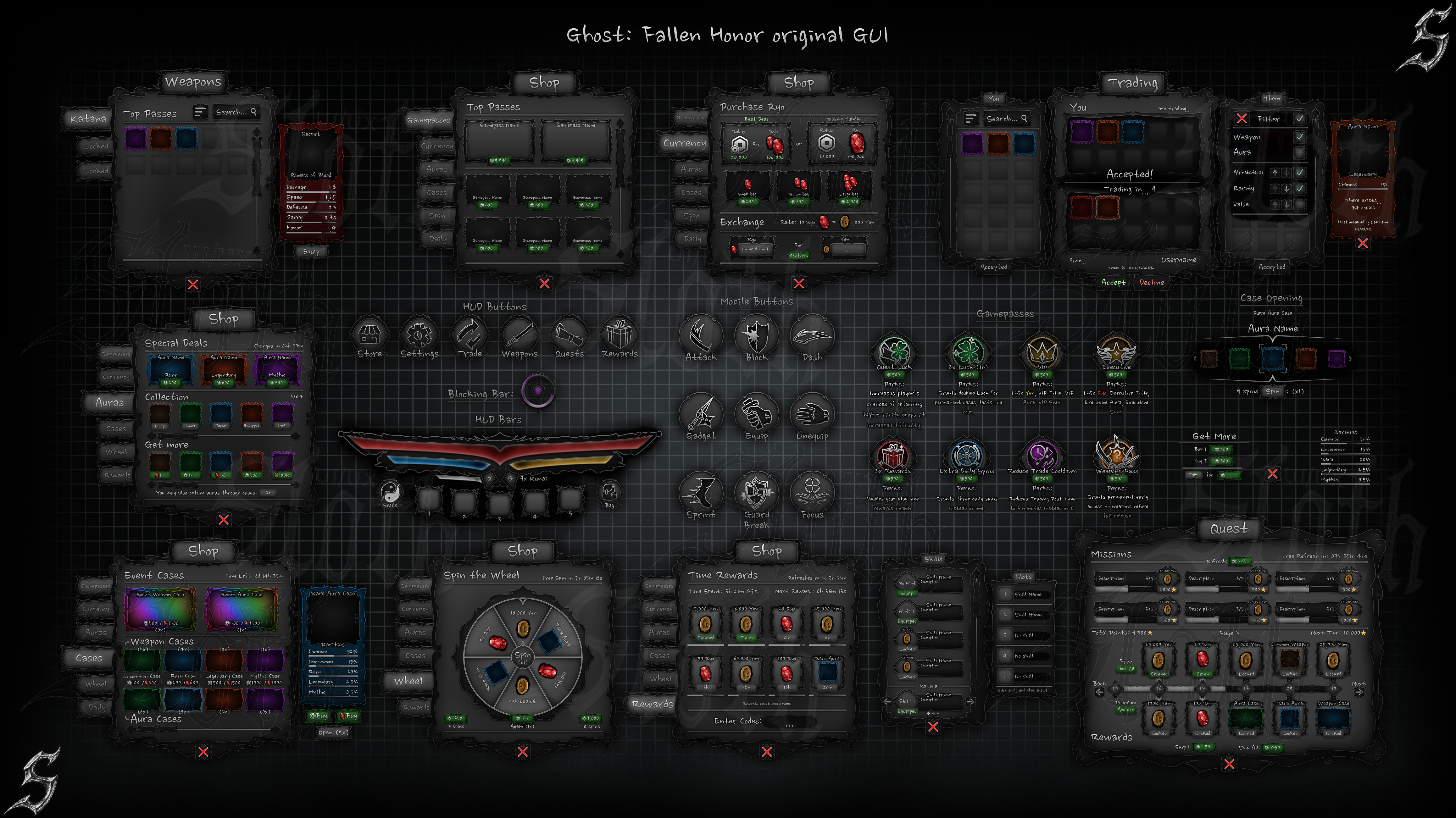 Ghost: Fallen Honor Original GUI